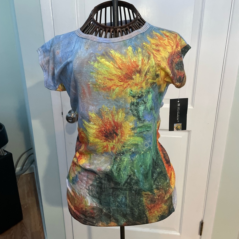 metropolitan museum of art monet sunflower top